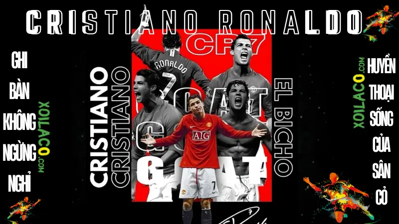 Cristiano Ronaldo - Huyền thoại bóng đá thế giới, cầu thủ ghi bàn vĩ đại và kỷ lục gia của bóng đá quốc tế.